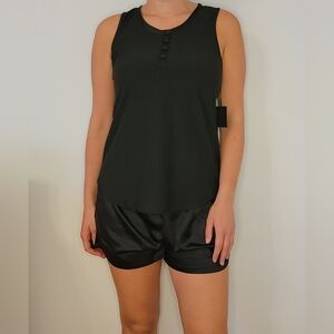 NWT House of Harlow 1960 Black 2-Piece Sleepwear Outfit Size Medium